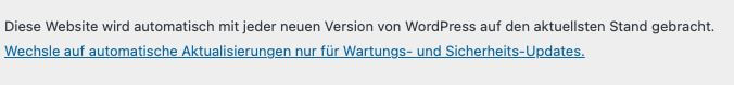 automatische WordPress Updates